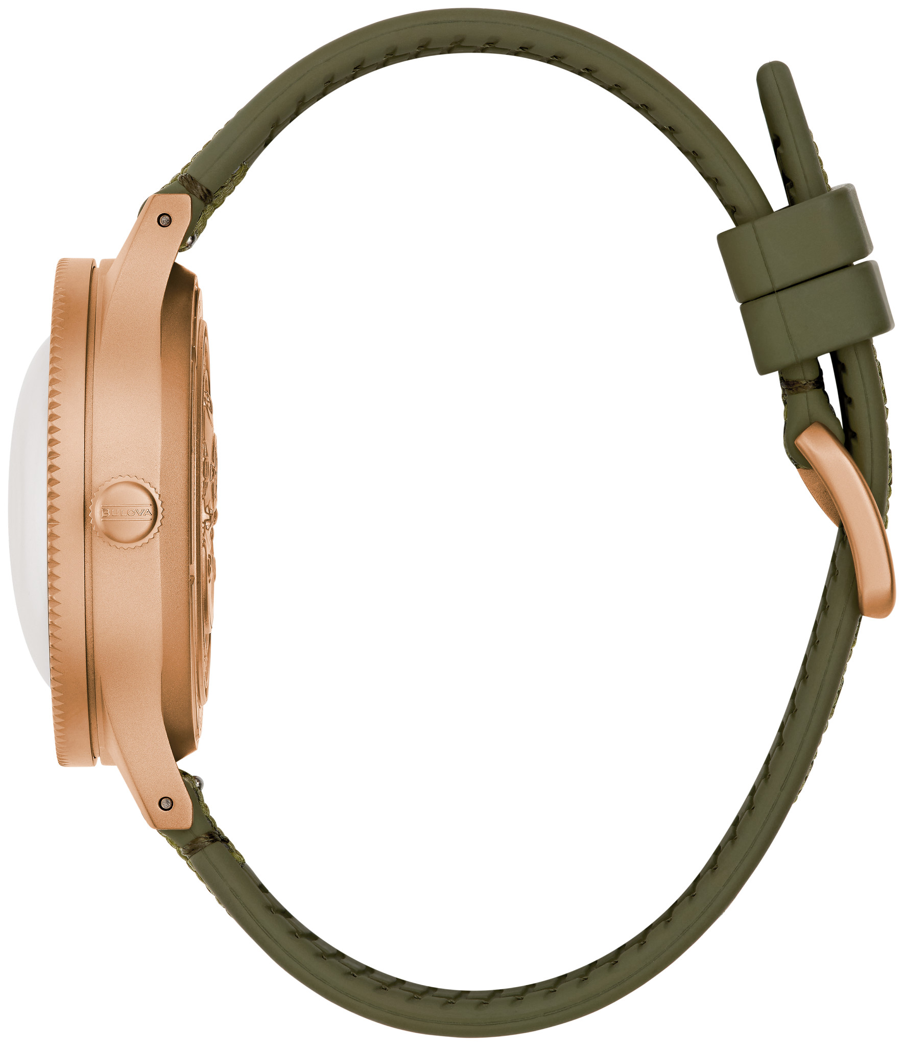 Green Dial CORDURA® + HNBR Strap MIL SHIPS 98A324 | Bulova